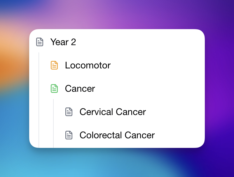 Nested Notes screenshot